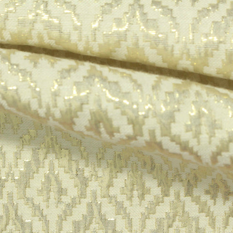 Light Gold Tone-on-Tone Jacquard, Viscose-Poly
