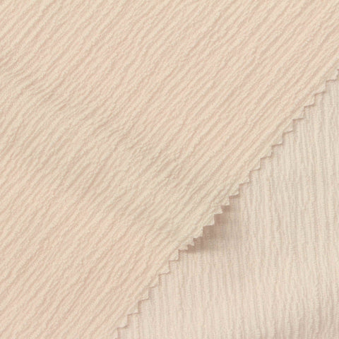 Polyester Stretch Crepe Fabric, 117 gsm, 152 cm — Beige