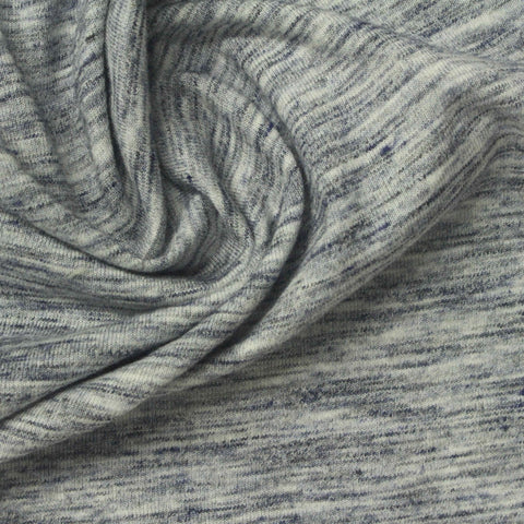 Grey Heather Jersey Knit, Cotton-Poly