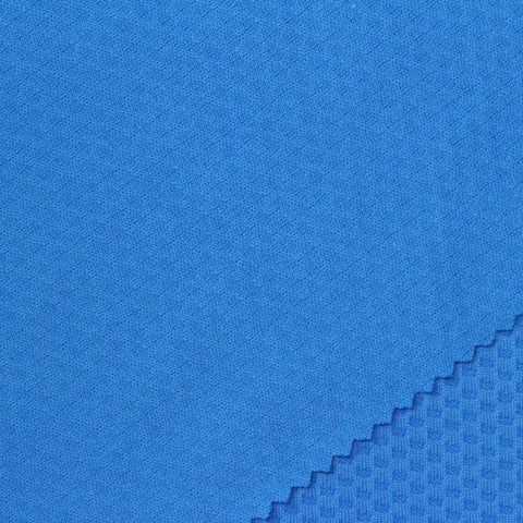 Jacquard 100% Polyester Knit Fabric, 206 gsm, 148 cm — Blue