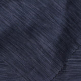Dark Blue Heathered-Marl Jersey Knit, Polyester — photo 1