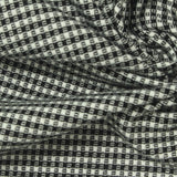 Black Check Jacquard, Poly-Viscose, 220 gsm — photo 1
