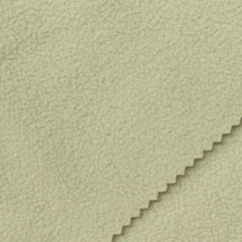 100% Polyester Fleece Fabric, 210 gsm, 156 cm — Khaki
