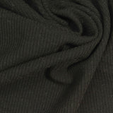 Polyester Viscose Stretch Rib Knit Fabric, 260 gsm, 140 cm — Green — photo 1