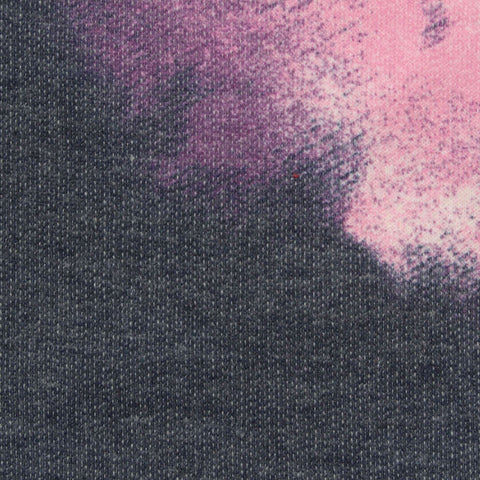 Pink Abstract French Terry, Poly-Cotton, 202 gsm