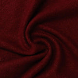 Brushed Viscose Polyester Stretch Chunky Knit Fabric, 250 gsm — Red — photo 1