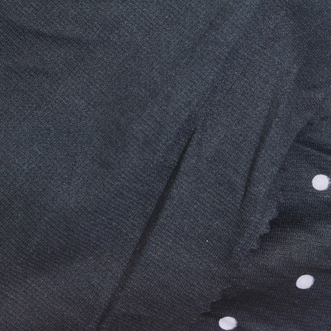 White Dots Ponte Knit, Poly-Viscose, 240 gsm