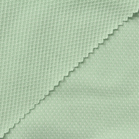 Cotton Polyester Jersey Knit Fabric, 155 gsm, 165 cm — Green