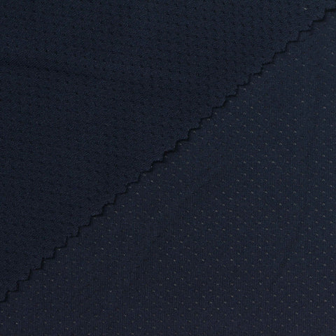 Navy Dots Mesh, Polyester