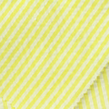 Yellow Vertical-Stripe Seersucker, Poly-Cotton — photo 1