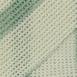 Green Vertical-Stripe Warp Knit, Poly-Cotton — photo 1