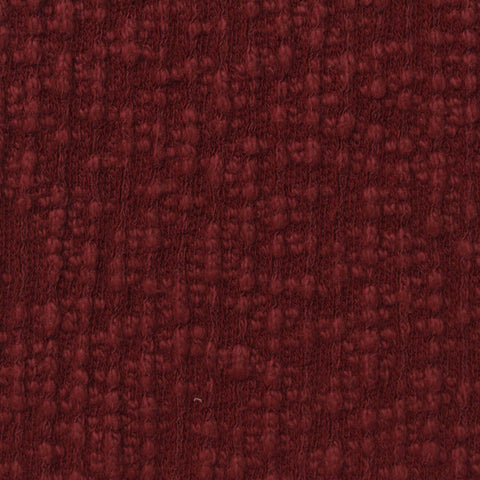 Slub Polyester Cotton Stretch Chunky Knit Fabric, 365 gsm, 140 cm — Red