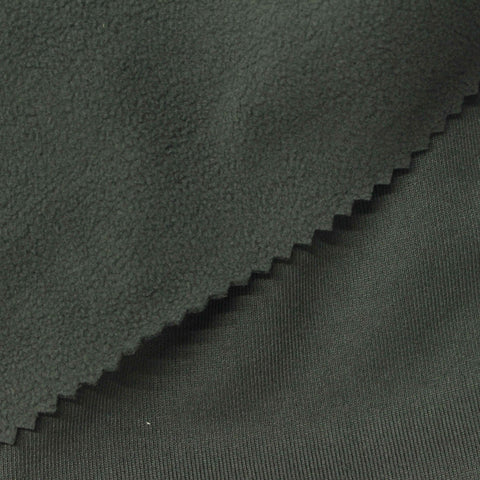 100% Polyester Fleece Fabric, 160 gsm, 165 cm — Green