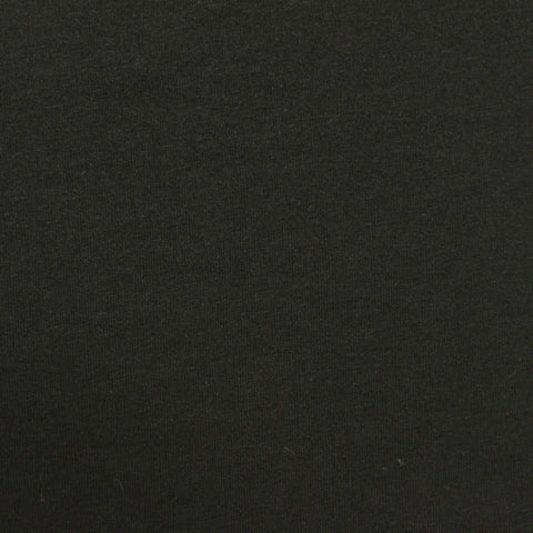 Viscose Stretch Knit Fabric, 193 gsm, 160 cm — Black