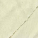 Brushed Polyester Cotton Stretch Rib Knit Fabric, 320 gsm, 160 cm — Yellow — photo 1