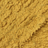 Cotton Nylon Stretch Crepe Fabric, 220 gsm, 120 cm — Yellow — photo 1
