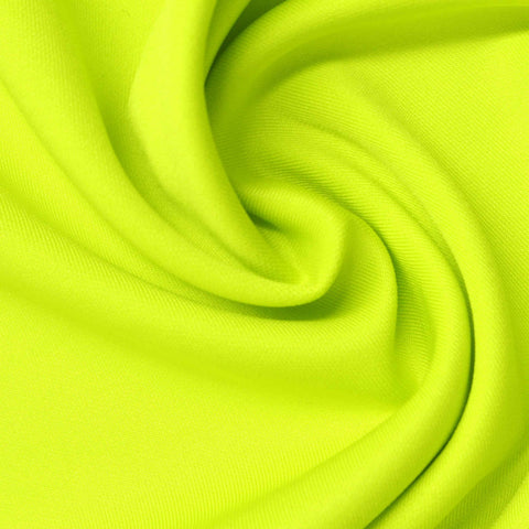 Polyester Stretch Scuba Knit Fabric, 280 gsm, 165 cm — Yellow