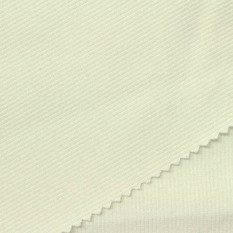 Cotton Stretch Rib Knit Fabric, 380 gsm, 115 cm — Yellow