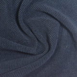 Dark Navy Textured Knit, Cotton-Poly — photo 1