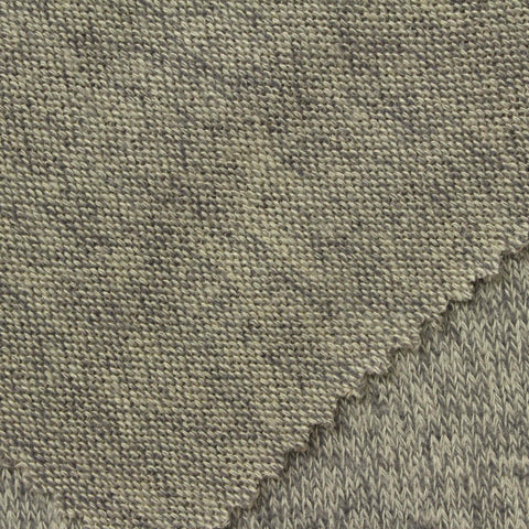 Dark Grey Marl Chunky Knit, Viscose-Poly, 204 gsm