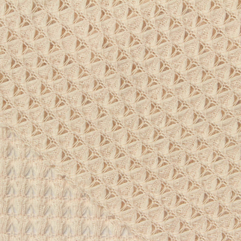 Polyester Stretch Chunky Knit Fabric, 238 gsm, 120 cm — Beige
