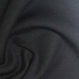 Polyester Viscose Stretch Fleece Fabric, 320 gsm, 160 cm — Black — photo 1
