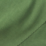 Polyester Cotton Stretch Rib Knit Fabric, 320 gsm, 135 cm — Green — photo 1