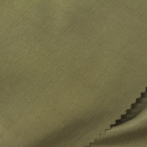 Khaki Crepe, Viscose-Poly
