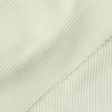 100% Cotton Waffle Knit Fabric, 200 gsm, 165 cm — White — photo 1