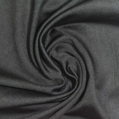 Dark Grey Heather Jersey Knit, Polyester, 250 gsm