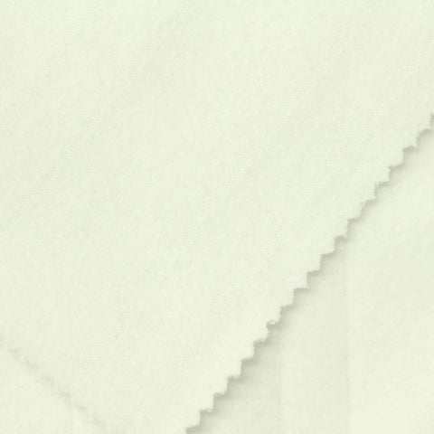 Jacquard Polyester Viscose Interlock Knit Fabric, 265 gsm, 163 cm — White, ref EF-260511