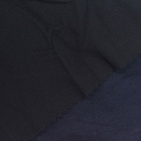 100% Polyester Interlock Knit Fabric, 175 gsm, 180 cm — Navy