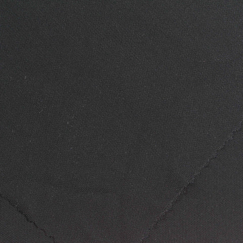 Viscose Stretch Interlock Knit Fabric, 290 gsm, 155 cm — Black