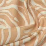 Peach Zebra Ponte Knit, Poly-Linen — photo 1