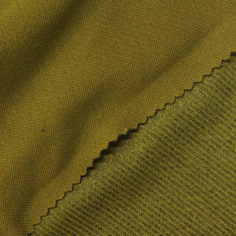Olive Marl Interlock Knit, Polyester, 300 gsm