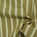 Beige Vertical-Stripe Woven, Cotton — photo 1