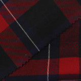 Red Plaid Woven, Poly-Viscose, 200 gsm — photo 1