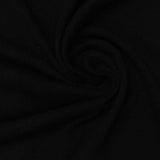 Polyester Cotton Stretch Jersey Knit Fabric, 185 gsm, 160 cm — Black — photo 1