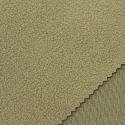 100% Polyester Fleece Fabric, 320 gsm, 160 cm — Khaki