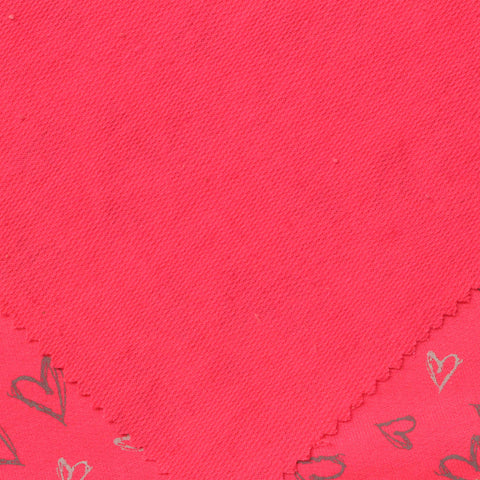 Grey Heart French Terry, Cotton