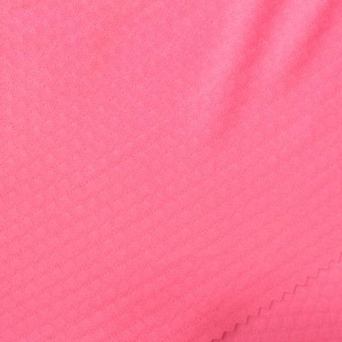 Jacquard 100% Polyester Interlock Knit Fabric, 150 gsm, 145 cm — Pink