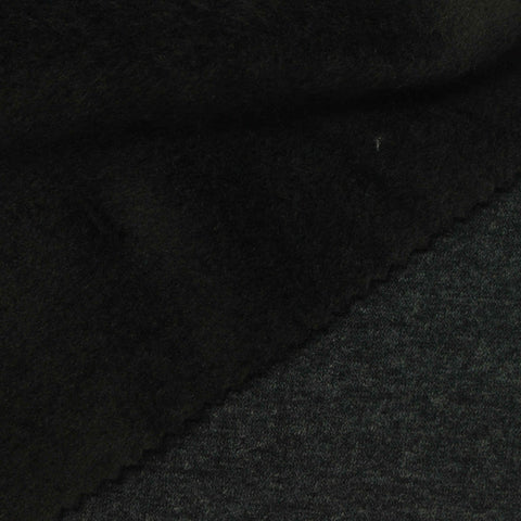 Dark Grey Marl Velvet, Poly-Cotton, 330 gsm
