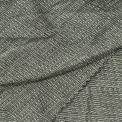 Black Textured-Band Jacquard, Viscose-Poly