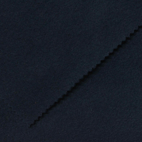 Dark Navy Brushed Fleece, Polyester