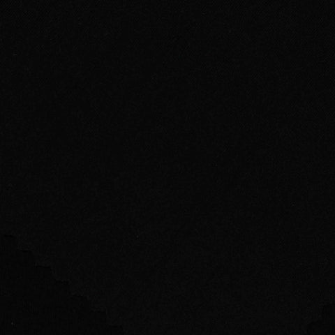 Polyester Stretch Rib Knit Fabric, 250 gsm, 160 cm — Black