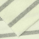 Grey Horizontal-Stripe Knit, Poly-Viscose, 330 gsm — photo 1