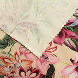 Pink Floral Knit, Cotton — photo 1