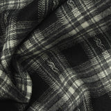 Black Plaid Woven, Poly-Viscose, 285 gsm, 150 cm, ref EF-265147 — photo 1