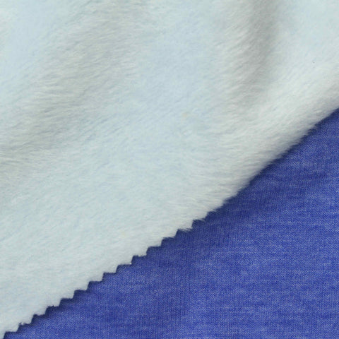 Blue Marl Velvet, Polyester, 300 gsm