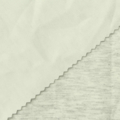 Light Grey Marl Scuba Knit, Poly-Viscose, 290 gsm